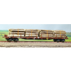 Wagon platforma z ładunkiem drewna, SBB Roco 76574 H0